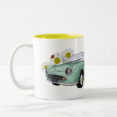 Figaro Emerald Green coffee mug ツートーンマグカップ (左)