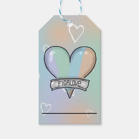 Figaro lover gift label ギフトタグ (正面)