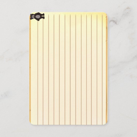 Figdewdrop Bear recipe notecards (正面)