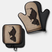 Figdewdrop Blinky the Bat Fog pot holders 鍋つかみ&鍋敷きセット (正面/裏面)