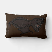 figdewdrop Blinky the Bat Throw Pillow ランバークッション (裏面)