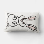 figdewdrop Bunny Throw Pillow ランバークッション (正面)
