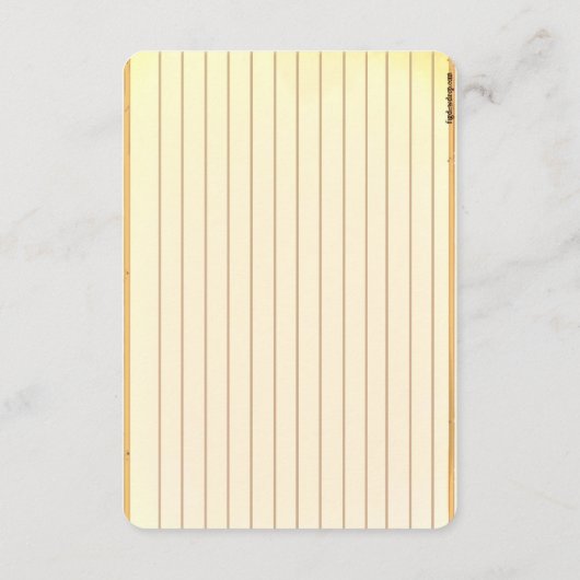 Figdewdrop caterpillar butterfly recipe notecards (裏面)