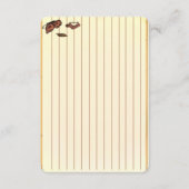 Figdewdrop caterpillar butterfly recipe notecards (正面)