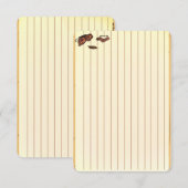 Figdewdrop caterpillar butterfly recipe notecards (正面/裏面)