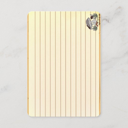 Figdewdrop caterpillar & mushroom recipe notecards (正面)