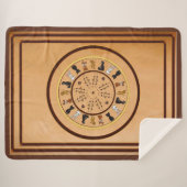 figdewdrop nutty bullseye Sherpa Blanket  シェルパブランケット (正面(横))