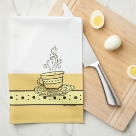 Figdewdrop Relax Cup Gold Acorn Kitchen Towel キッチンタオル