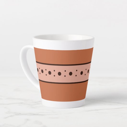 Figdewdrop Relax Cup Orange small Latte Mug カフェラテマグ (左アングル)