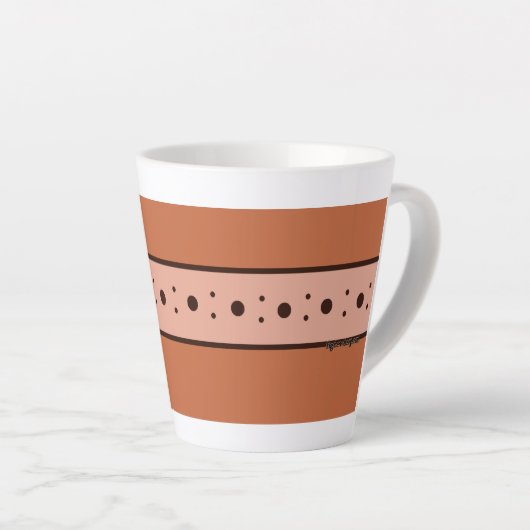 Figdewdrop Relax Cup Orange small Latte Mug カフェラテマグ (右アングル)