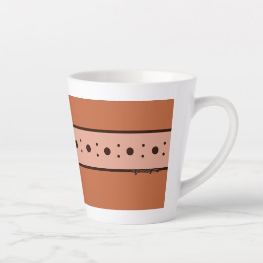 Figdewdrop Relax Cup Orange small Latte Mug カフェラテマグ (右)