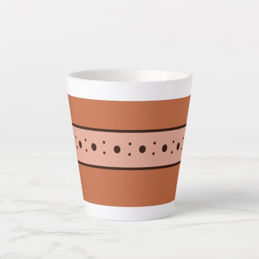 Figdewdrop Relax Cup Orange small Latte Mug カフェラテマグ (正面)