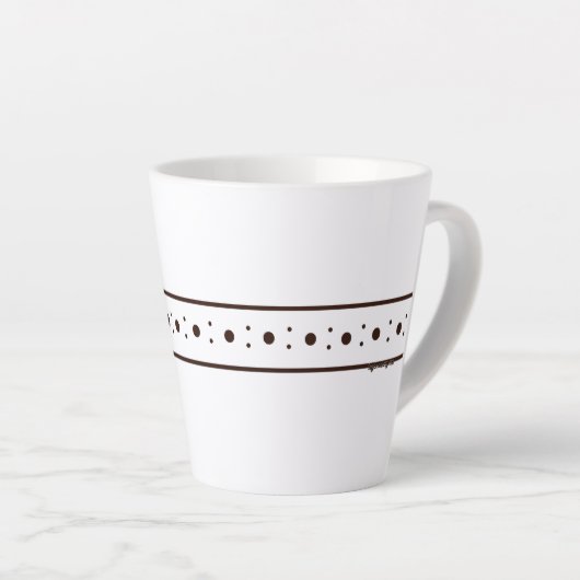 Figdewdrop Relax Cup white small Latte Mug カフェラテマグ (右アングル)