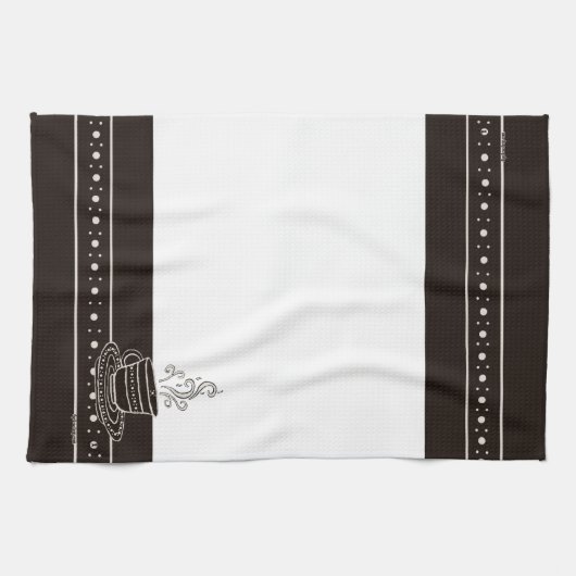 Figdewdrop RelaxCup Black Blinky Bat Kitchen Towel キッチンタオル (横)