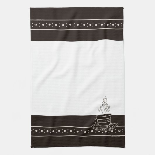 Figdewdrop RelaxCup Black Blinky Bat Kitchen Towel キッチンタオル (縦)