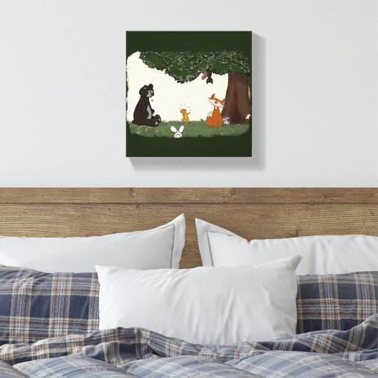 figdewdrop Spring Day Stretched Canvas Print キャンバスプリント (インサイチュ (寝室))