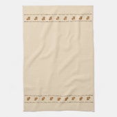 figdewdrop Squirrel Acorn & Leaves Kitchen Towel キッチンタオル (縦)
