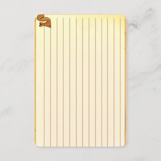 Figdewdrop Squirrel recipe notecards (正面)