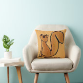 figdewdrop Squirrel sit Throw Pillow クッション (椅子)