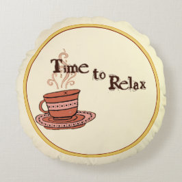 figdewdrop Time to Relax Round Pillow ラウンドクッション