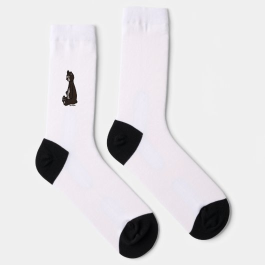 figdewdrops Bear crew socks ソックス (右)