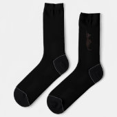 figdewdrops Blinky the Bat Black crew socks ソックス (左)