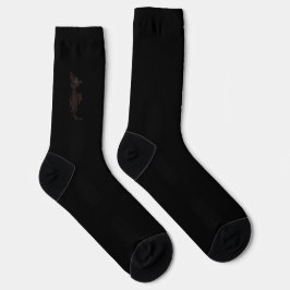 figdewdrops Blinky the Bat Black crew socks ソックス