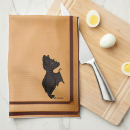 figdewdrops Blinky the Bat kitchen towel キッチンタオル