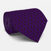 figdewdrops Blinky the Bat pattern Dark Purple Tie ネクタイ (ロール)