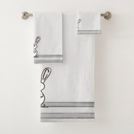 figdewdrops Bunny Bath Towel Set バスタオルセット