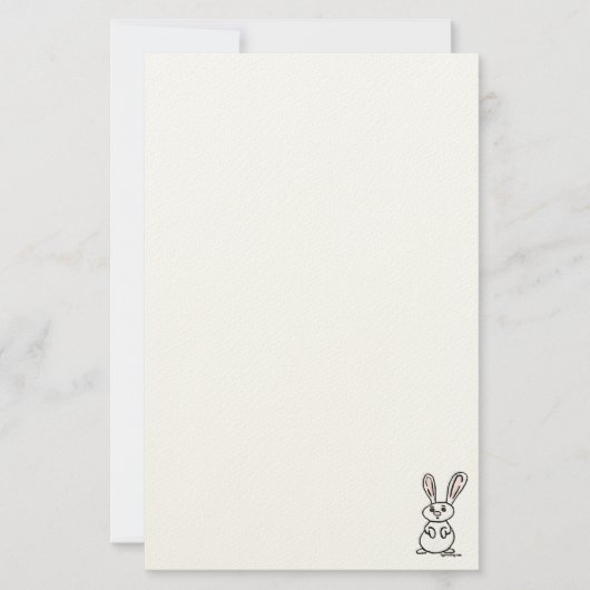 figdewdrops Bunny Stationery 便箋 (正面)