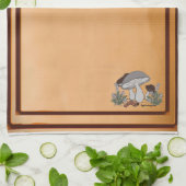 figdewdrops caterpillar mushrm brn kitchen towel キッチンタオル (折り畳み)
