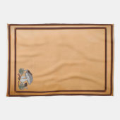 figdewdrops caterpillar mushrm brn kitchen towel キッチンタオル (横)