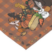 figdewdrop's Fall gingham Table Runner ショートテーブルランナー (コーナー)