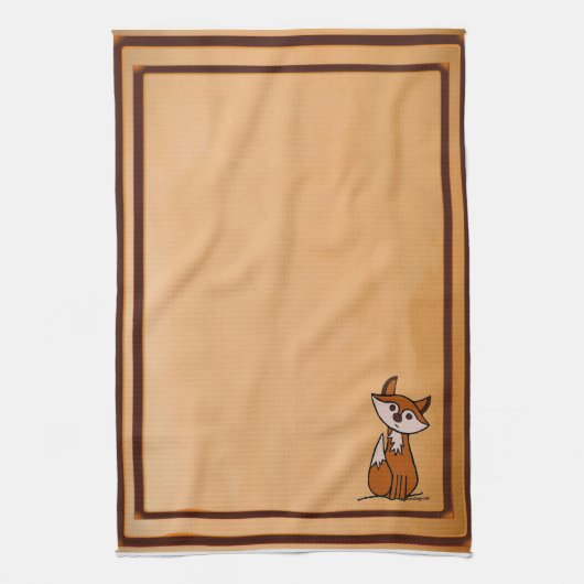 figdewdrops Fig the fox kitchen towel キッチンタオル (縦)