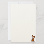 figdewdrops Fig the fox stationary 便箋 (正面)