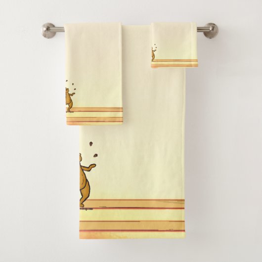 figdewdrops Juggling Squirrel Bath Towel Set バスタオルセット (インサイチュ)