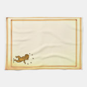 figdewdrops Juggling Squirrel kitchen towel キッチンタオル (横)