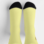figdewdrops Juggling Squirrel yellow crew socks ソックス (上部)
