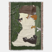 figdewdrops Spring Day Throw Blanket スローブランケット (正面縦)