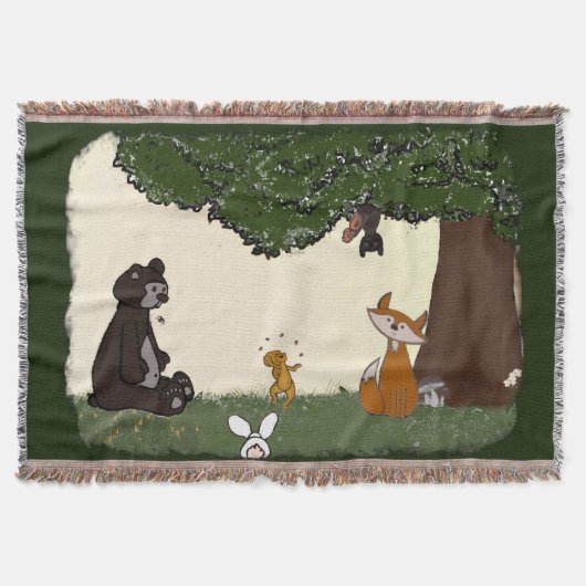 figdewdrops Spring Day Throw Blanket スローブランケット (正面)