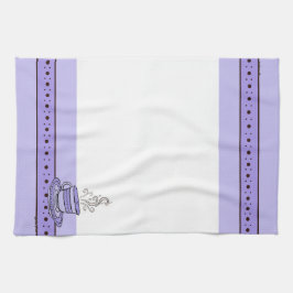 figdewdrops Violet Purple Relax Cup kitchen towel キッチンタオル