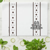 figdewdrops White flowers Relax Cup kitchen towel キッチンタオル (折り畳み)