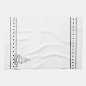 figdewdrops White Relax Cup kitchen towel キッチンタオル (横)