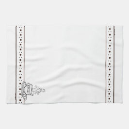 figdewdrops White Relax Cup kitchen towel キッチンタオル