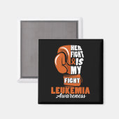 Fightは私のFight Leukemiaの認識度月のサポート マグネット (正面/裏面)
