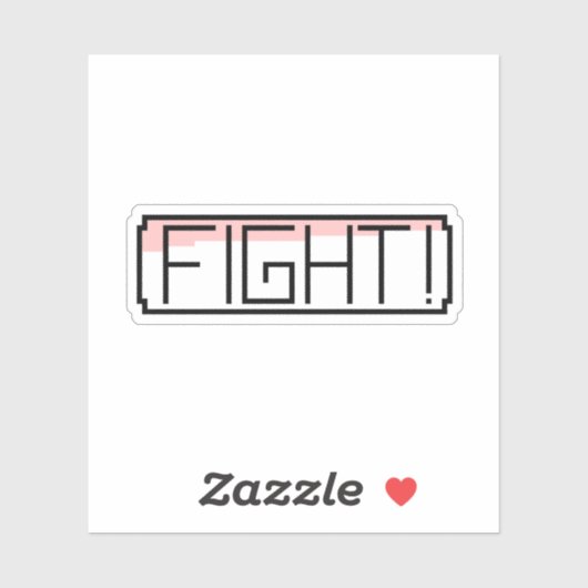"Fight" ゲーマーの懐かしさ シール (シート)