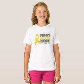 Fight 信じ Hope - Neuroblastoma Cancer Tシャツ (正面フル)