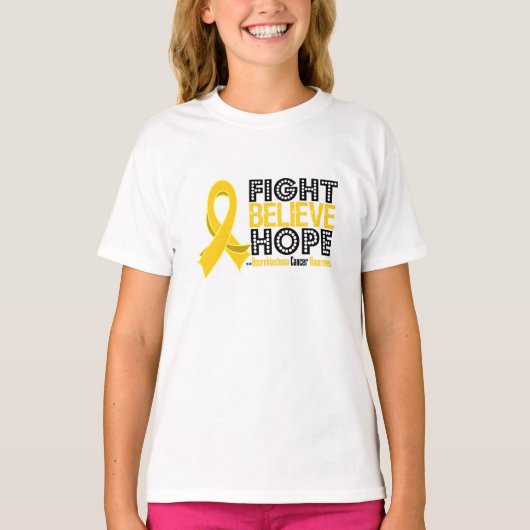 Fight 信じ Hope - Neuroblastoma Cancer Tシャツ (正面)