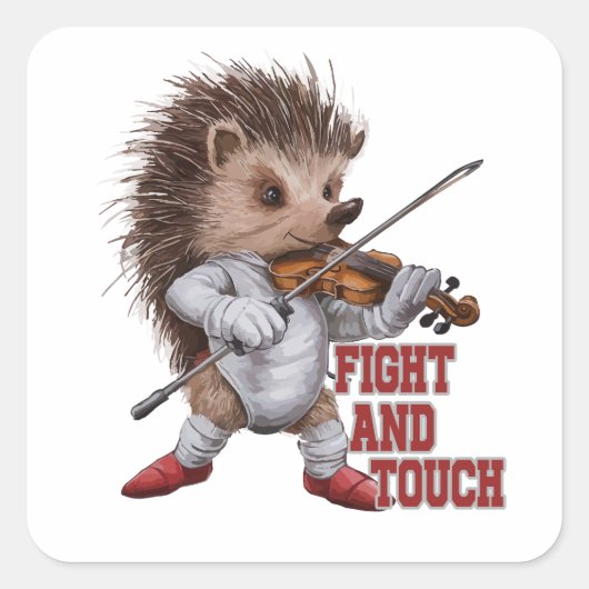 fight and touch スクエアシール (正面)